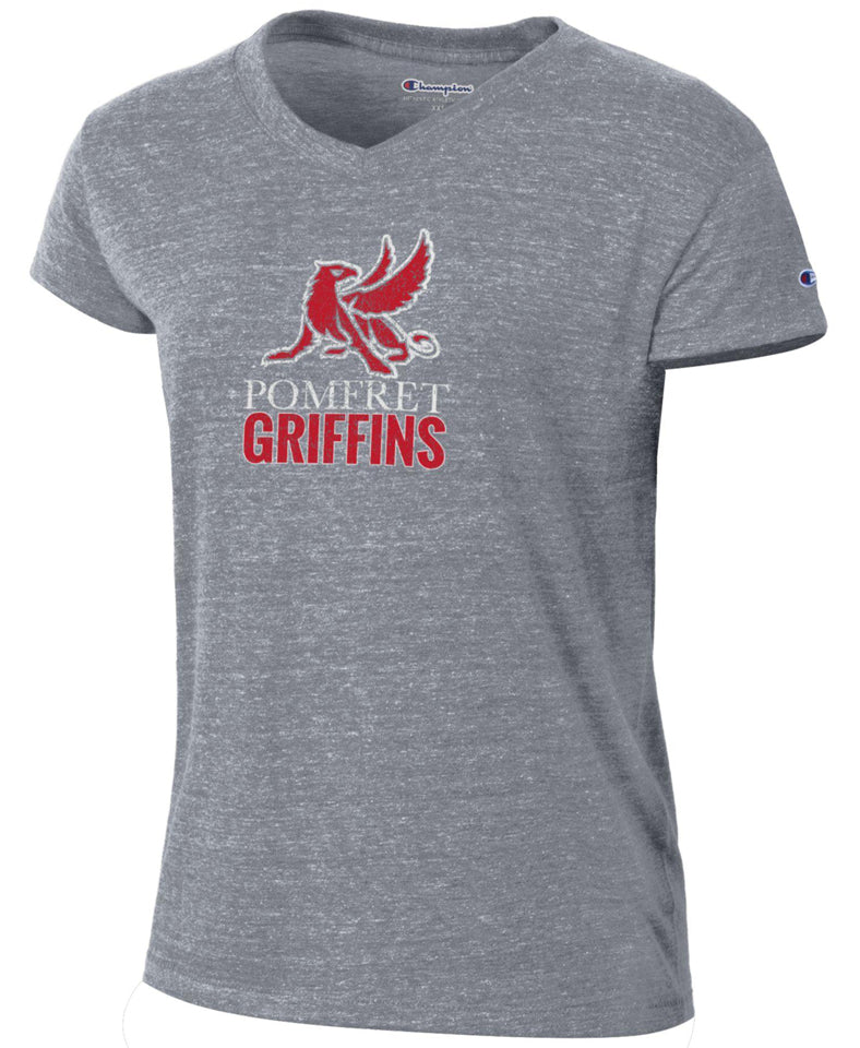 Champion® Women's Tri-Blend V-Neck Tee