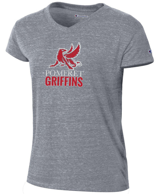 Champion® Women's Tri-Blend V-Neck Tee